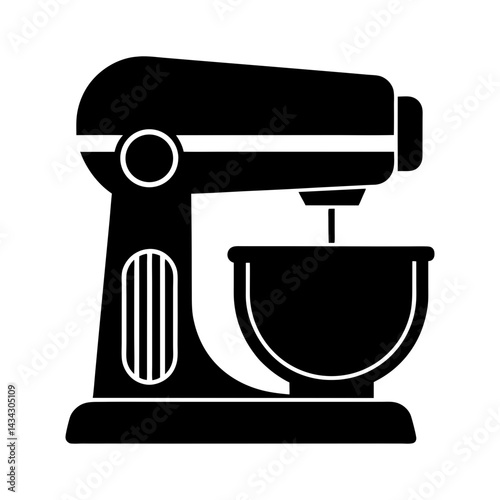 Industrial Mixer silhouette vector