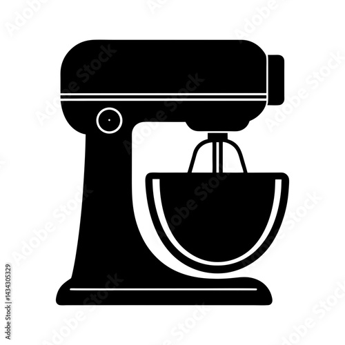 Industrial Mixer silhouette vector