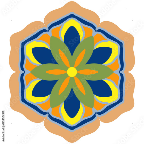 abstract flower vector illustration