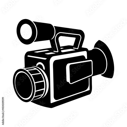 Camcorder silhouette vector