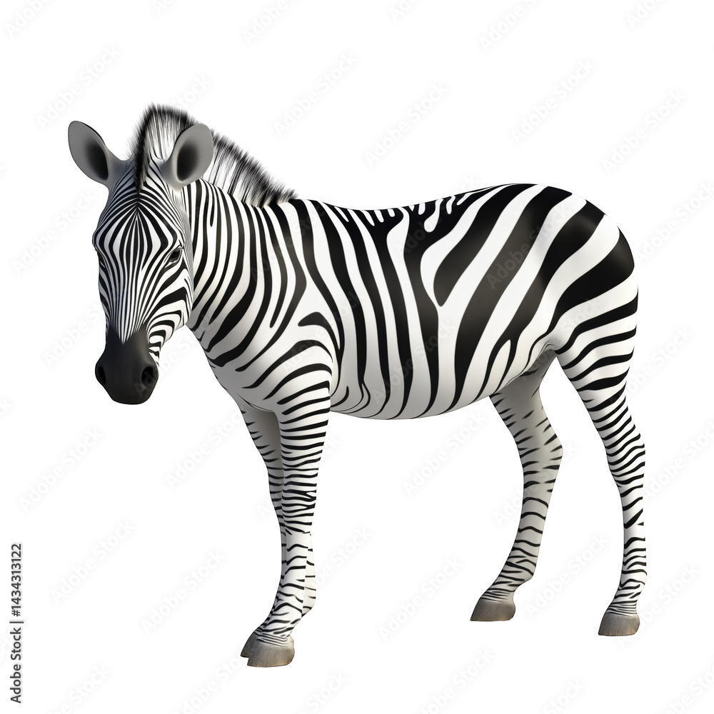 Obraz premium zebra isolated illustration
