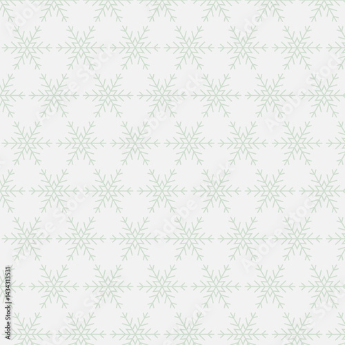 Geometric Snowflake Pattern for Winter Themes