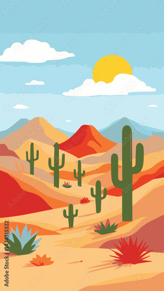 vector illustration of landscape