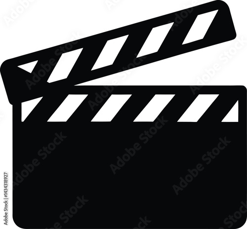 movie clapper board icon