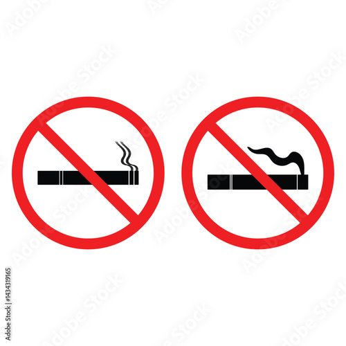 No smoking icon. Vector illustration.