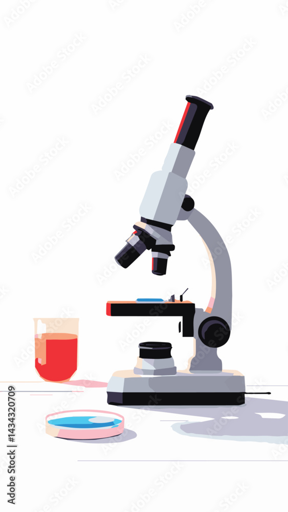 microscope in laboratory