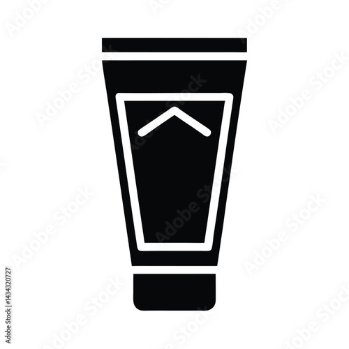 cosmetic tube set stencil icon vector illustration