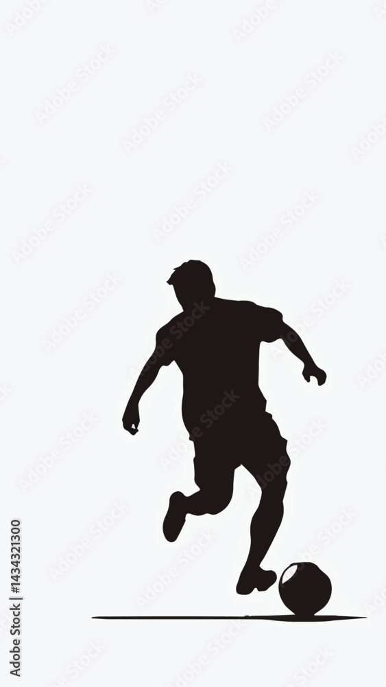 football player silhouette