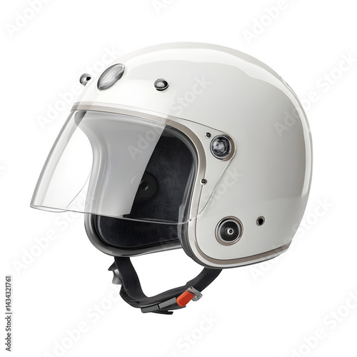 Wallpaper Mural Electric scooter helmet matte white isolated on transparent background Torontodigital.ca