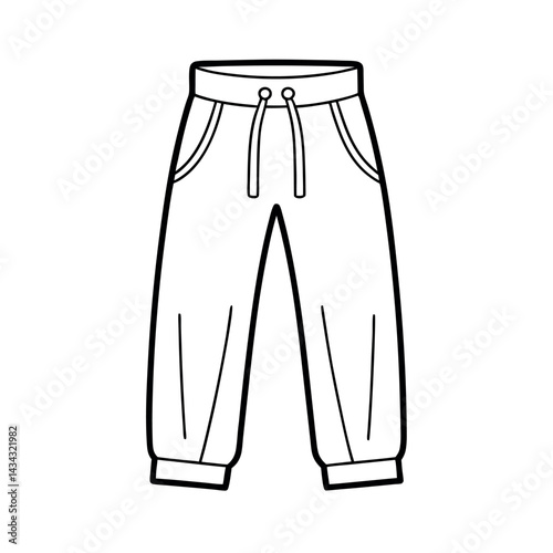 Casual Sweatpants Vector
