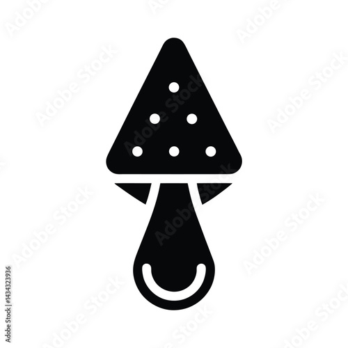blackhead remover tool stencil icon vector illustration