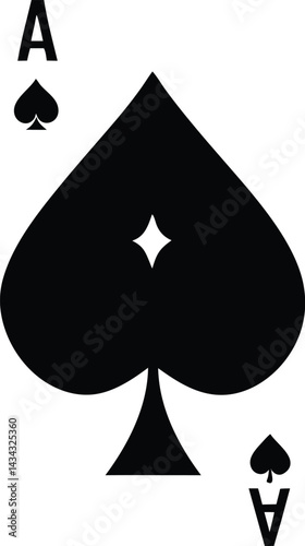 playing cards on black background