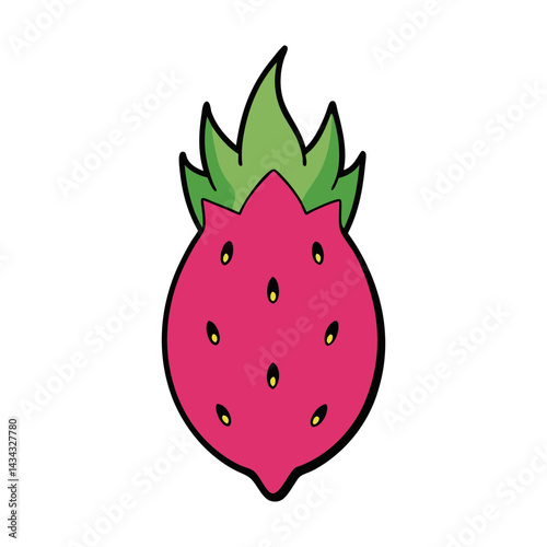 Dragonfruit cartoon vector