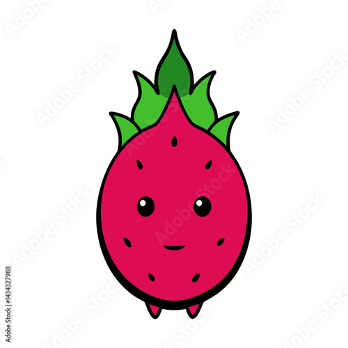 Dragonfruit cartoon vector