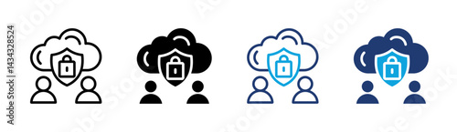 Secure Cloud Icon