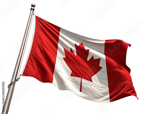 canadian flag waving