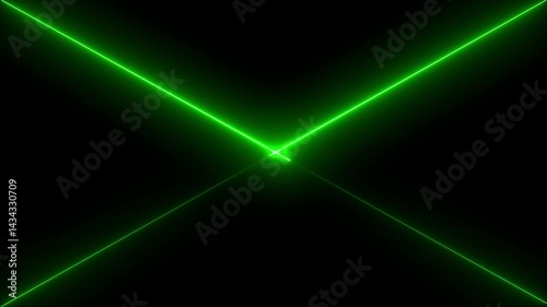 Wallpaper Mural Abstract neon glowing cross line icon animation on the black background. Torontodigital.ca