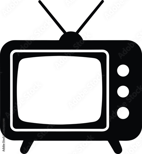 retro tv vector illustration