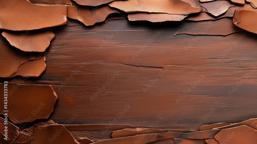 Unique raw copper metal texture with fine grain and rich antique industrial finish in a warm, captivating display