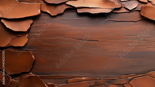 Obraz na płótnie Unique raw copper metal texture with fine grain and rich antique industrial finish in a warm, captivating display w salonie