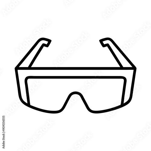 Explore vr goggles virtual reality glasses vector icon for immersive digital experience and gaming design