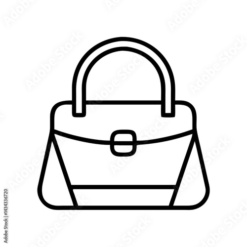 Shop stylish handbag outline vector image for women fashion accessories and everyday carry essentials