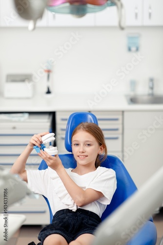 child patient dentist, girls teeth, Dental care, Children's dentistry, dentist's appointment.