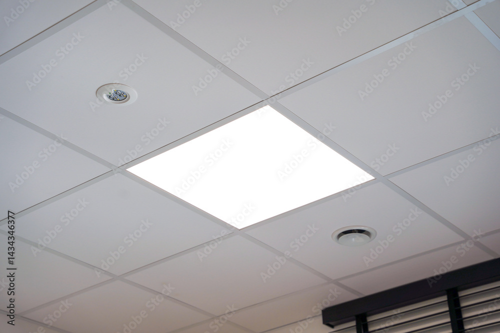 Obraz na plátně modern square ceiling office light