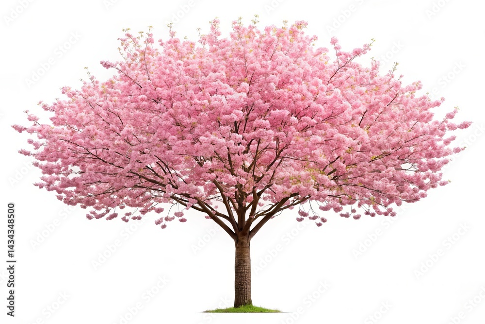 Fototapeta premium Vibrant Pink Cherry Blossom Tree