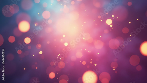 Dreamy Abstract Bokeh Background in Vibrant Colors