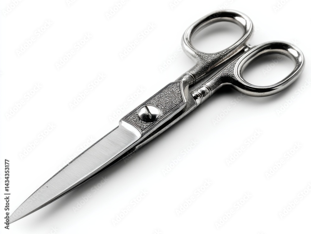 Obraz premium Scissors with intricate design showcasing craftsmanship and functionality for various cutting tasks