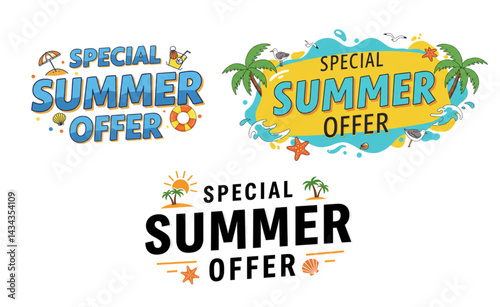 Special summer offer in different styles