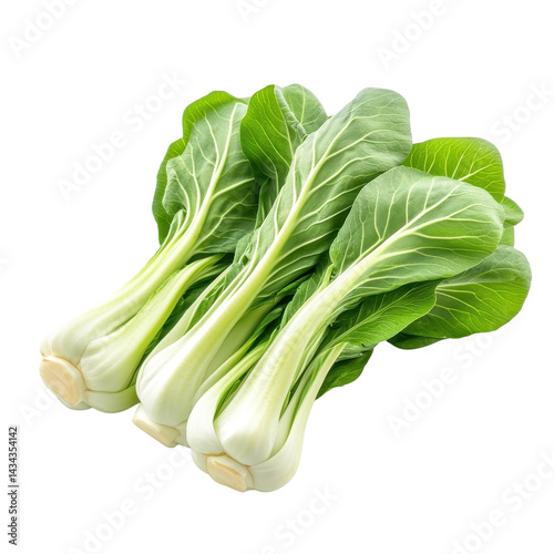 A Bok choy isolated on a transparent background