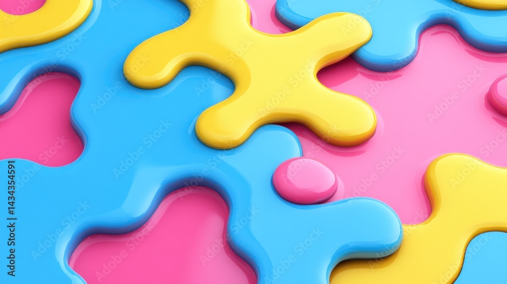 Obraz premium Abstract Colorful Shapes Background Design