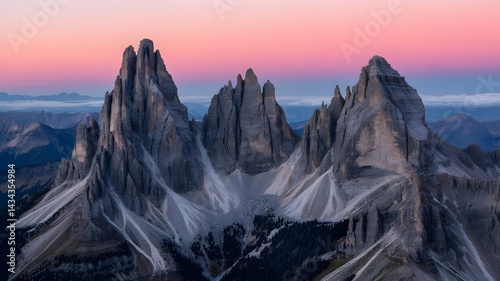 sunset in the mountains