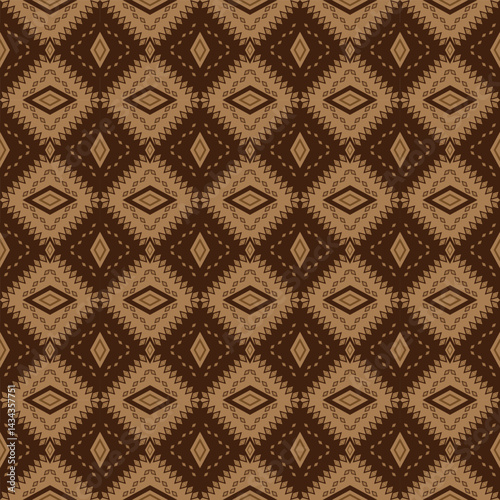 This tribal geometric design captures the rhythm of the forest and ancestral living