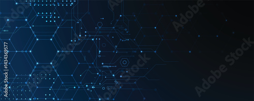 Circuit abstract background for science and business presentation