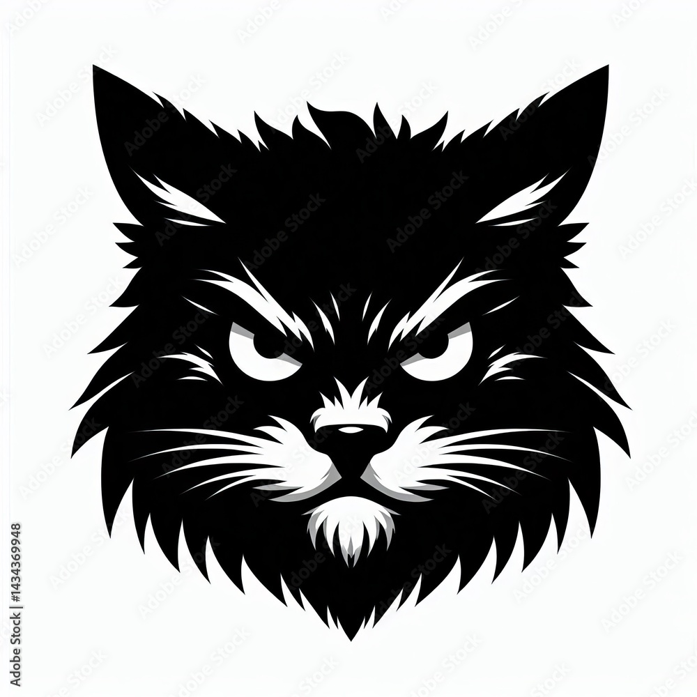 Elegant Black Cat Silhouettes Elegant Black Cat Silhouettes