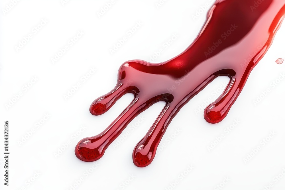 Obraz premium Clear drop on a light surface