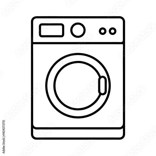 Washing Machine Outline Vector
