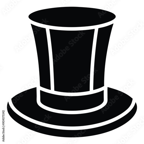 black hat vector illustration