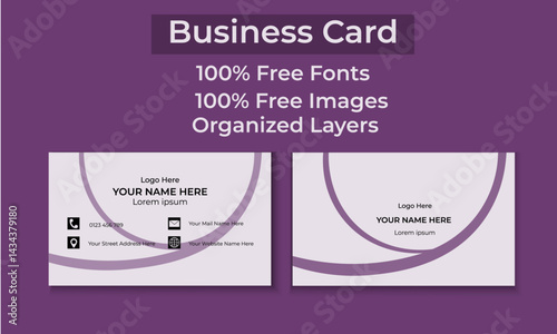 Unique Business Card Template
