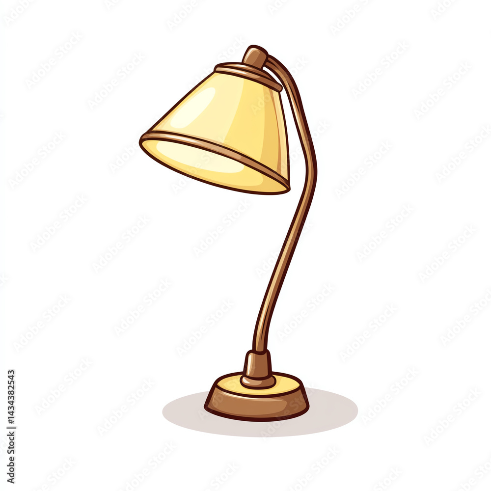 A stylish desk lamp illuminates a workspace, blending functionality with modern design for productivity and comfort.