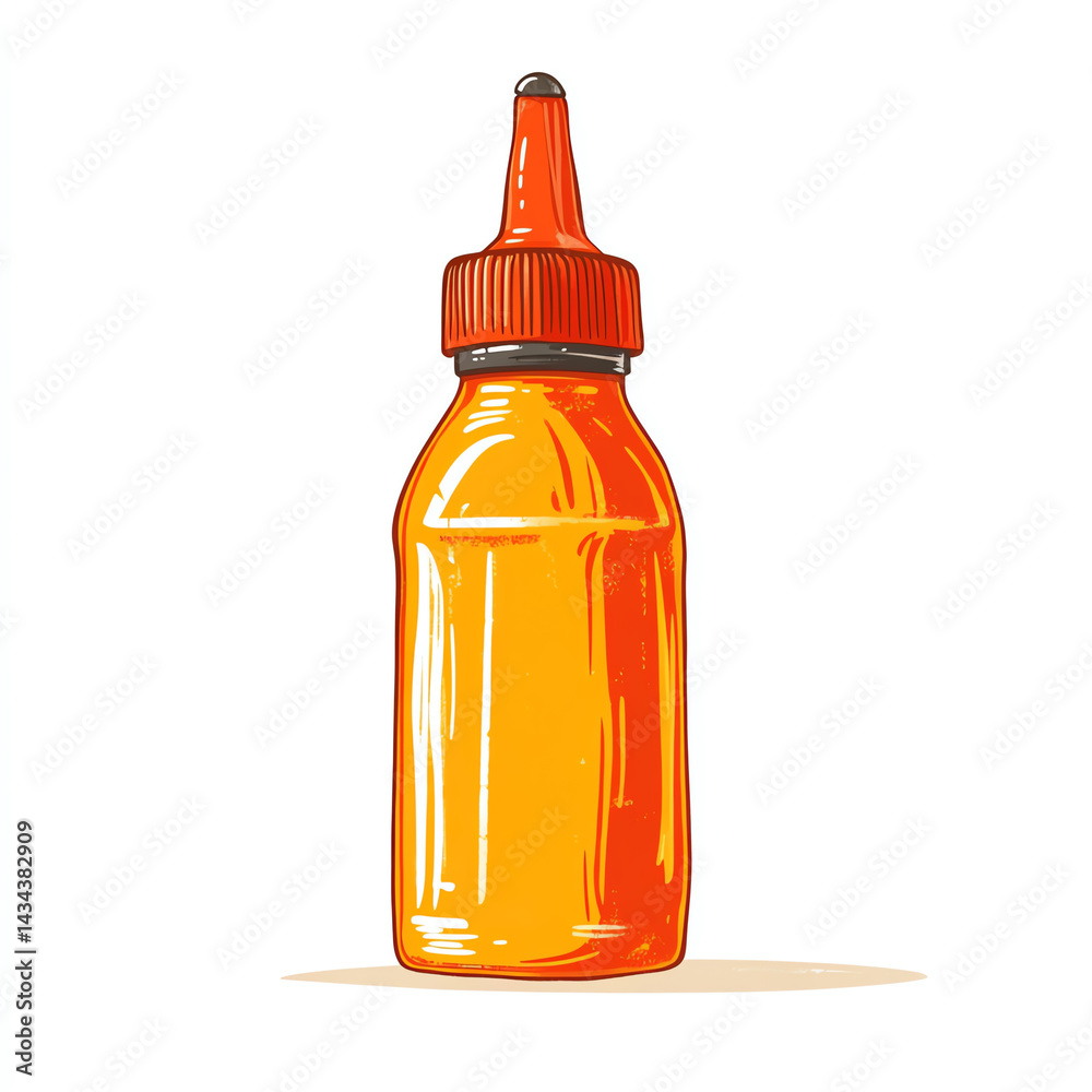 A vibrant mustard bottle ready to enhance your dishes with flavor. Perfect for BBQs, picnics, and daily meals.