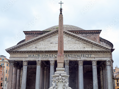 The Pantheon of Agrippa or Pantheon of Rome is an ancient Roman temple - currently consecrated as a Catholic church - located in the city of Rome.