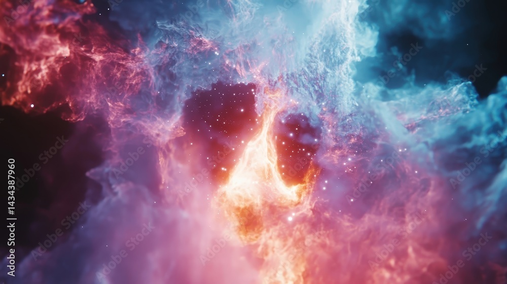 Colorful cosmic clouds merging in space, creating a stunning display of light and beauty. Explore the vibrant universe of nebula formations. Colorful cosmic clouds merging in space, creating a stunning display of light and beauty. Explore the vibrant universe of nebula formations.