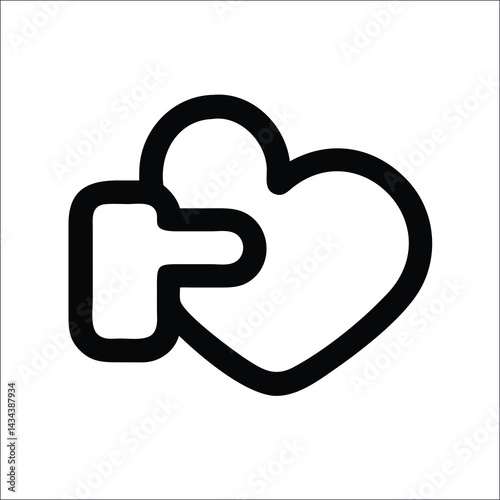 Like icon thumbs up approval feedback symbol