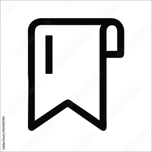 Bookmark icon save and favorite label symbol