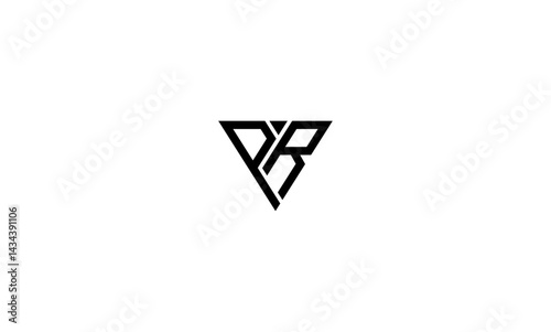 PR initial letter logo