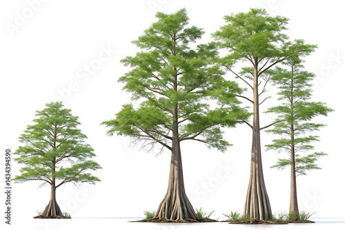 Pond Cypress PNG Set